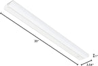 GETINLIGHT 30-inch Hardwired Only LED Under Cabinet Lighting, Soft White(3000K), Dimmable, Matte White Finished, ETL Listed, IN-0201-14-WH