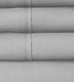Queen Sheets Silver - 6 Piece 1500 Supreme Collection Fine Brushed Microfiber Deep Pocket Queen Sheet Set Bedding - 2 Extra Pillow Cases, Great Value, Queen, Silver
