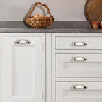 khtumeware 10 Pack 3" Drawer Pulls Polished Nickel Cabinet Cup Pulls Kitchen Hardware Cabinet Handles Drawer Handles Knobs 3 inch Hole Center
