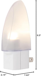 Lights by Night LED Night Light, Plug-in, Dusk to Dawn Sensor, Warm White, UL-Certified, Energy Efficient, Ideal Nightlight for Bedroom, Bathroom, Nursery, Hallway, Kitchen, 11377