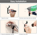 GlazieVault Coat Hooks– Door Hook (5 Pack) - Heavy Duty Wall Mounted - Premium Design Rust Free Hooks