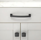 10 Pack Matte Black Cabinet Pulls 5 Inch(128mm) Kitchen Cabinet Handles Solid Zinc Alloy Cabinet Hardware Drawer Pulls