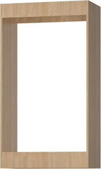 ROOMTEC 22.5" Double Hanging Closet Unit, Modular Closet System with Hanging Rod, Wardrobe Organizer for Bedroom or Walk-in Closet, Wall Mounted, Customizable Clothes Storage Unit, Wood