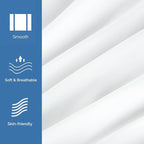 Bedecor Fitted Sheet for Air Mattress Inflate Without Disassembly Convenient & Firm Deep up to 21" White -Twin XL