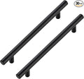 JOY DECOR 30 Pack Cabinet Handles, Black Cabinet Pulls, 6-1/4 in Hole Center Kitchen Hardware, Stainless Steel T Bar Handles for Dresser Drawers