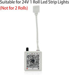 FONEWE 44 Key RGB LED Strip Lights IR Remote Control, Remote Receiver RGB LED Light Strip, 24V Power Adapter for LED Lights