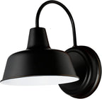 Mason Barn Light 1 Indoor/Outdoor Wall Mount Modern Industrial Farmhouse Design House Light for Patio, Garage, Bathroom, Office, Kitchen, 8 inch, Oil Rubbed Bronze, 519504