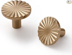 2 Pack Champagne Bronze Cabinet Knobs Flat Drawer Pulls Kitchen Cupboard Bathroom Dresser Cabinet Hardware Handles Zinc Alloy