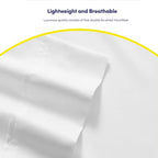Cal King Size Bed Sheets - 6 Piece 1500 Supreme Collection Fine Brushed Microfiber Deep Pocket California King Sheet Set Bedding - 2 Extra Pillow Cases, Great Value, California King, White