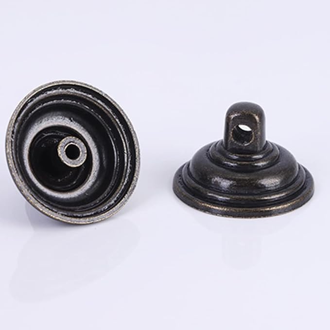 4PCS Retro Dresser Drawer Drop Bail Pulls Handles Classic Metal Swing Handles Hole Centers for Kitchen Bedroom Decoration (Brass)