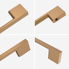 10 Pack Bronze Cabinet Pulls, 8.8 Inch Handles, Champagne Dresser, Kitchen Pulls
