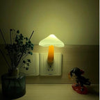 Night Lights Plug into Wall - 2-Pack Sensor LED Mushroom Light, Cute Energy Saving Mushroom Lamp for Kids Adults Living Room Bedroom Kitchen, Bathroom Toilet, Stairs, Hallway Corridor, Warm White
