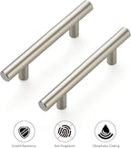 Ravinte 30 Pack | 5'' Cabinet Pulls Satin Nickel Stainless Steel Kitchen Drawer Pulls Cupboard Pulls Brushed Nickel Cabinet Handles 5”Length with 3” Hole Center