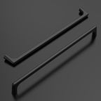 Amerdeco 10 Pack Matte Black Cabinet Pulls 10 Inch(256MM) Hole Centers Kitchen Cabinet Handles Hardware Kitchen Handles for Cabinets Cupboard Handles Drawer Pulls ZH0041
