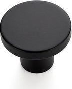 Ravinte 55 Pack Cabinet Knobs Black Kitchen Cabinet Knobs Round Dresser Drawer Pulls Closet Door Pulls 1-1/5 Inch