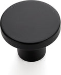 Ravinte 1 Pack Cabinet Knobs Black Kitchen Cabinet Knobs Round Dresser Drawer Pulls Closet Door Pulls 1-1/5 Inch