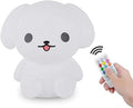 Night Light, Bedside Lamp for Kids, Baby Nursery Lamp for Breastfeeding Safe, Break Resistant, Eye Caring, Adjustable Brightness & Color, Timing Function, Remote Control + Touch Control - Dog