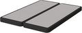 Nutan, 4-Inch Sturdy Wood Box Spring for Mattress Support - Durable and Fully Assembled, Natural Wood Foundation for Queen, Gray