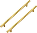 JOY DECOR 45 Pack Cabinet Handles, Gold Cabinet Pulls, 8-3/4 in Hole Center Kitchen Cabinet Handles, Stainless Steel T Bar Handles for Dresser Drawers