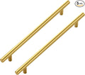 JOY DECOR 5 Pack Cabinet Handles, Gold Cabinet Pulls, 8-3/4 in Hole Center Kitchen Cabinet Handles, Stainless Steel T Bar Handles for Dresser Drawers