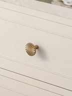 5 Pack Champagne Bronze Cabinet Knobs Flat Drawer Pulls Kitchen Cupboard Bathroom Dresser Cabinet Hardware Handles Zinc Alloy