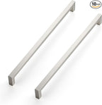 Ravinte 10 Pack 12-3/5 Inch Kitchen Square Cabinet Handles Satin Nickel Pulls Brushed Nickel Kitchen Cabinet Hardware Handles for Cupboard Drawer Pulls