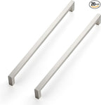 Ravinte 20 Pack 12-3/5 Inch Kitchen Square Cabinet Handles Satin Nickel Pulls Brushed Nickel Kitchen Cabinet Hardware Handles for Cupboard Drawer Pulls