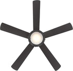 Westinghouse 7307200 Comet, Transitional Dimmable LED Ceiling Fan with Light, 52 Inch, Espresso Finish, Frosted Glass