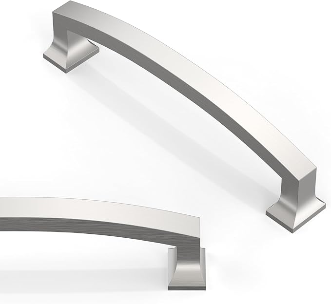 10 Pack Brushed Satin Nickel Cabinet Pulls 5 Inch(128mm) Kitchen Cabinet Handles Solid Zinc Alloy Cabinet Hardware Drawer Pulls