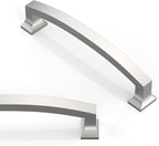 10 Pack Brushed Satin Nickel Cabinet Pulls 5 Inch(128mm) Kitchen Cabinet Handles Solid Zinc Alloy Cabinet Hardware Drawer Pulls