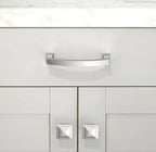 10 Pack Brushed Satin Nickel Cabinet Pulls 3.75 Inch(96mm) Kitchen Cabinet Handles Solid Zinc Alloy Cabinet Hardware Drawer Pulls