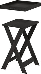 Furinno Classic Tray Table with Removable Tray, Espresso