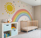 Large Rainbow Wall Decals – Removable Peel and Stick Décor for Kids Room, Playroom, Nursery Walls, and Bedroom Wall Décor - Wall Sticker (147" W x 78" H)