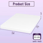 PayLessHere 5 Inch Memory Foam Mattress/Cooling Gel Bamboo Charcoal Infused Mattress/Medium Firm Mattresses/CertiPUR-US Certified/Bed-in-a-Box/Pressure Relieving Full Size,White