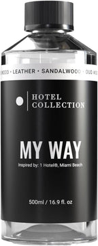 Hotel Collection - My Way Essential Oil Scent - Luxury Hotel Inspired Aromatherapy Scent Diffuser Oil - Lush Sandalwood, Warm Virginia Cedar, & Beautiful Iris - 6.7 fl oz 200mL