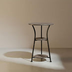 Dulcii Small Round End Table for Narrow and Small Space, 3-Tier Round Accent Couch Beside Table, Modern Side Table Corner Sofa Table Nightstand for Living Room Bedroom,Grey