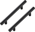 JOY DECOR 45 Pack Cabinet Handles, Black Cabinet Pulls, 4 in Hole Center Kitchen Hardware, Stainless Steel T Bar Handles for Dresser Drawers