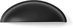 khtumeware 10 Pack 3" Drawer Pulls Matte Black Cabinet Cup Pulls Kitchen Hardware Cabinet Handles Drawer Handles Knobs 3 inch Hole Center