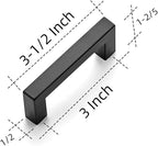 Ravinte 32 Pack 3 Inch Square Cabinet Handles Matte Black Cabinet Pulls Drawer Pulls Kitchen Hardware