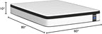 Inofia 10 Inch Queen Hybrid Double Mattress in a Box - Medium Firm, Memory Foam & Pocket Springs, Fiberglass Free, Motion Isolation, Pressure Relief, Edge Support, 10-Year Support, CertiPUR-US