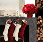 2 Pack Lighted Artificial Poinsettias for Outdoors LED Poinsettia Flowers Artificial Faux Poinsettia Plants Poinsettia Christmas Decorations for Holiday Home Kitchen Decor(10 inch)