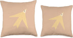 Cute Scandinavian Animals Designs Chic Scandinavian Bird Minimalism Throw Pillow, 18x18, Multicolor