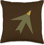 Cute Scandinavian Animals Designs Chic Scandinavian Bird Minimalism Throw Pillow, 16x16, Multicolor