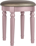 BOBKONA PDEX- Croix Collection Vanity Set With Stool, Rose Gold