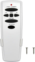 HD6 Replacement Remote for Hampton Bay Hunter Ceiling Fan Remote Control,303.9MHz w/Reverse Light Dimmer 3-Speed Wall Mount,for UC7078T CHQ7078T CHQ8BT7078T L3H2010FANHD Fan-HD HD6(Remote Only)
