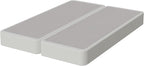 Nutan Inch Sturdy Box Spring for Mattress Support-Durable and Fully Assembled, Natural Wood Queen, White, 8" Foundation