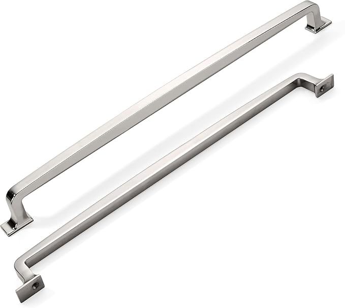 khtumeware | Appliance Handle Pull | Polished Nickel | 18 in (457 mm) Center-to-Center Drawer Pull | 1 Pack| Kitchen and Bathroom Cabinet Hardware | Furniture Hardware