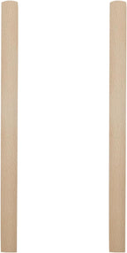 10Pcs Unfinished Beech Wood Solid Furniture Pulls Handles,Unfinished Unpainted Paintable Wooden Cupboard Closet Drawer Handle Pull,Length 11.81",Hole Dis.8.82"