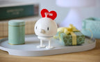 Hoptimist Love Bumble, Home Decor Ornament - Scandinavian Design, Plastic W/Metal Spring, Medium - Creates Cheerful Movement- (White)