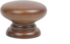 5PCS Round Wood Drawer Knob,Dresser Furniture Drawers 33mm Dia,Walnut Cabinet Pulls Handles with Screws Hardware for Drawer Wardrobe Dresser